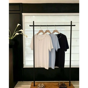 261W001YMEL-修身短袖T卹2025夏季新款百搭圓領半袖上衣女