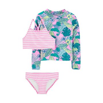 【Carter s 官方授權】海灘叢林3件組泳衣(2T-5T,89cm~112cm)