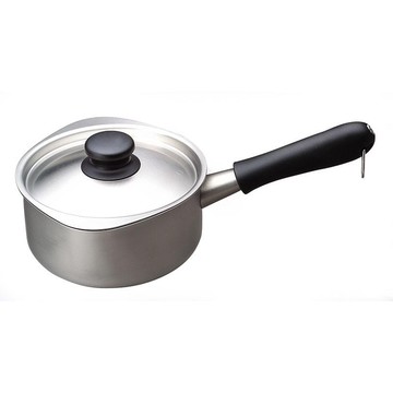 不鏽鋼牛奶鍋/霧面16cm/附不鏽鋼蓋 16cm/附不鏽鋼蓋