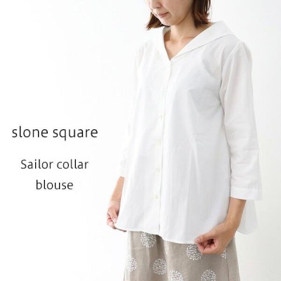 slone square スロンスクエア セーラーカラーブラウス 18014 | LINE ...