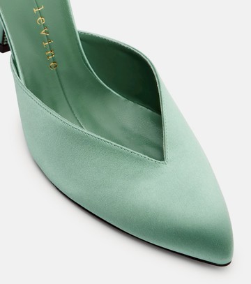 Herbert Levine Sitting Pretty 95 satin mules