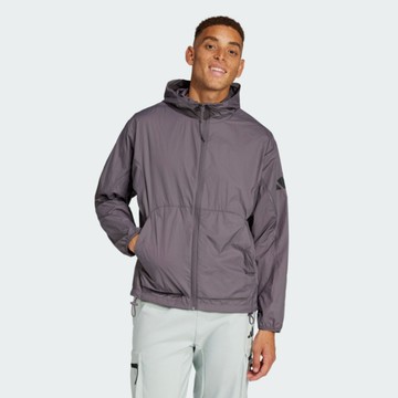 Adidas M Ce Q2 Wb Upf JF3292 男 連帽外套 運動外套 防風 灰 亞版