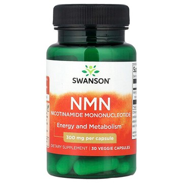Swanson Vitamins, NMN，300 毫克，30 粒素食膠囊