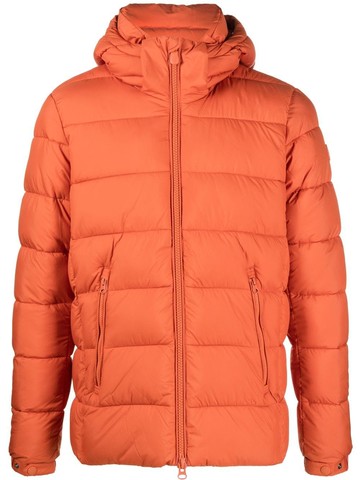 Save The Duck - zip-up padded jacket - men - Recycled Nylon/Polyester/Polyester - M - Orange