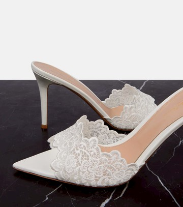 Gianvito Rossi Yvonne 85 lace sandals