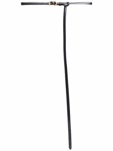 Alexander McQueen - thin oversized belt - women - Leather - 75 - Black