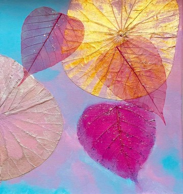 日本植物彩繪-粉紅派對