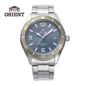 ORIENT 東方錶 Quartz Sports系列 運動風格太陽能腕錶 鋼帶款 藍色 RA-WJ0002L - 39.9 mm