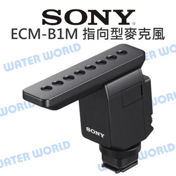SONY ECM-B1M 指向型 麥克風 低雜訊優質音效 有效濾波 公司貨【中壢-水世界】