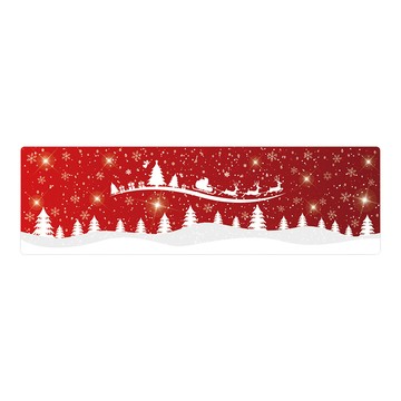半島良品 輕回彈減壓皮革地墊 長款 142  雪花聖誕節  45 x 150cm
