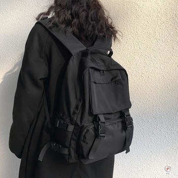 👜爆款書包👜 通勤包包工裝書包女韓版高中生原宿大學生雙肩包2026百搭男揹包潮書包 雙肩包 包包