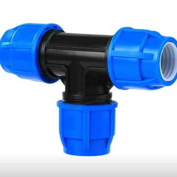 臺彎發貨 實用工具​ 水管接頭三通異形三通PE管件塑料快速接頭6分轉4分32*25三通