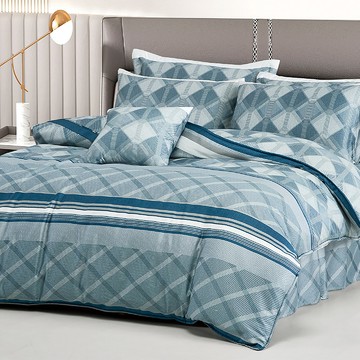 【多利寶寢具】Indian_100%純天絲雙人加大四件式兩用被床包組-奧里奇