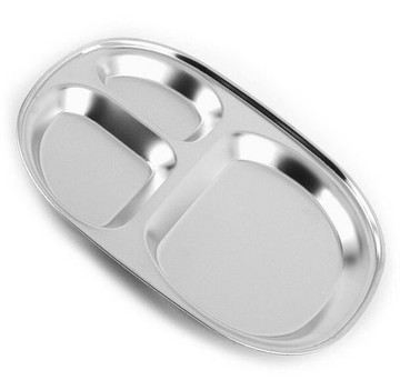 ??現貨附發票??潔豹304兒童三格餐盤 學生餐盤 不鏽鋼餐盤 三格餐盤 營養午餐盤 三格點心盤 打菜盤 兒童餐盤 早餐盤 露營盤 不鏽鋼盤 211餐盤 露營餐具組 兒童餐具 另售露營筷匙組 露營餐盤 早午餐盤 早餐擺盤