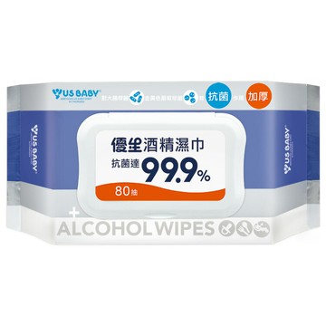 優生 酒精濕巾80抽-超厚型【德芳保健藥妝】