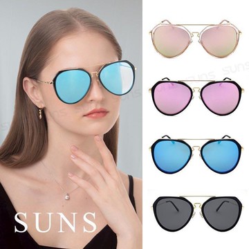 【SUNS】時尚飛行員款韓版墨鏡 Polarized偏光鏡 防眩光 抗UV(31533)