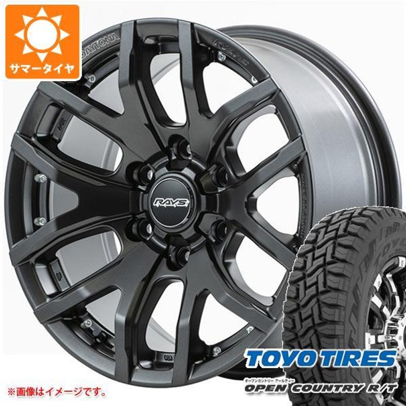 FJクルーザー 10系用 サマータイヤ トーヨー オープンカントリー R/T LT265/70R17 112/109Q ホワイトレター レイズ  デイトナ F6 ゲイン 8.0-17 | LINEショッピング