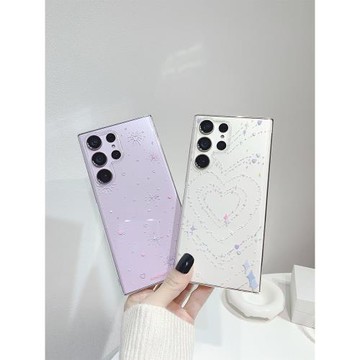 煙花愛心適用三星S26Ultra手機殼Galaxys25+高級感小眾S26plus高級ins風超好看S24防摔透明保護外套女款硬