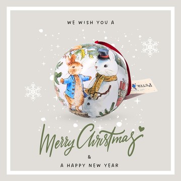 🚚快速出貨【英國糖果屋】🔔甜蜜聖誕🎁 Peter Rabbit 彼得兔聖誕彩球糖果禮盒 - 2款入 ( 英國糖迷你包4包入 )