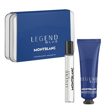 (公司貨) MONTBLANC 萬寶龍傳奇紳藍淡香精旅行組(淡香精7.5 ml +沐浴精30ml)