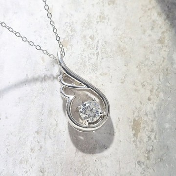 【絕版品出清】純銀墜子-微光之翼  純銀925手作銀飾