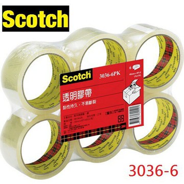 【K.J總務部】3M 3036-6 OPP封箱膠帶 48mmx40Y