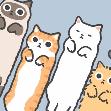 S~XL 細長貓條 純棉 短T 情侶T【Y1047-1】MIT 情侶裝 短袖T恤 台灣製造 文青 萌寵 動物T恤 班服