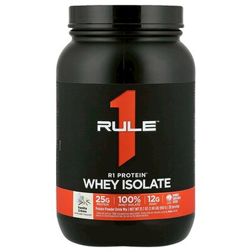 Rule One Proteins, R1 蛋白質粉混合飲品，香草奶油味，1.98 磅（900 克）