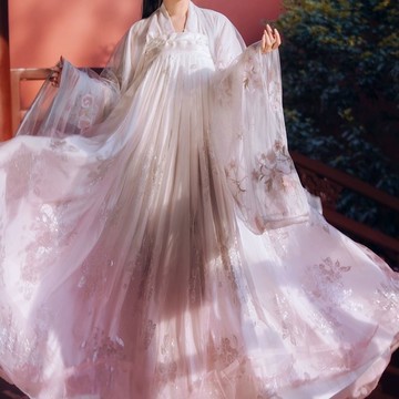 免運 芙蓉原創改良日常大袖衫超仙漢服女學生閨蜜齊胸古裝長款夏季套裝