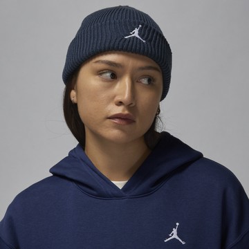 【NIKE】U J TERRA BEANIE ESS 男女款 保暖帽 喬丹 毛帽 藍色-FZ2055410