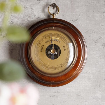 荷蘭實木氣壓計/晴雨計