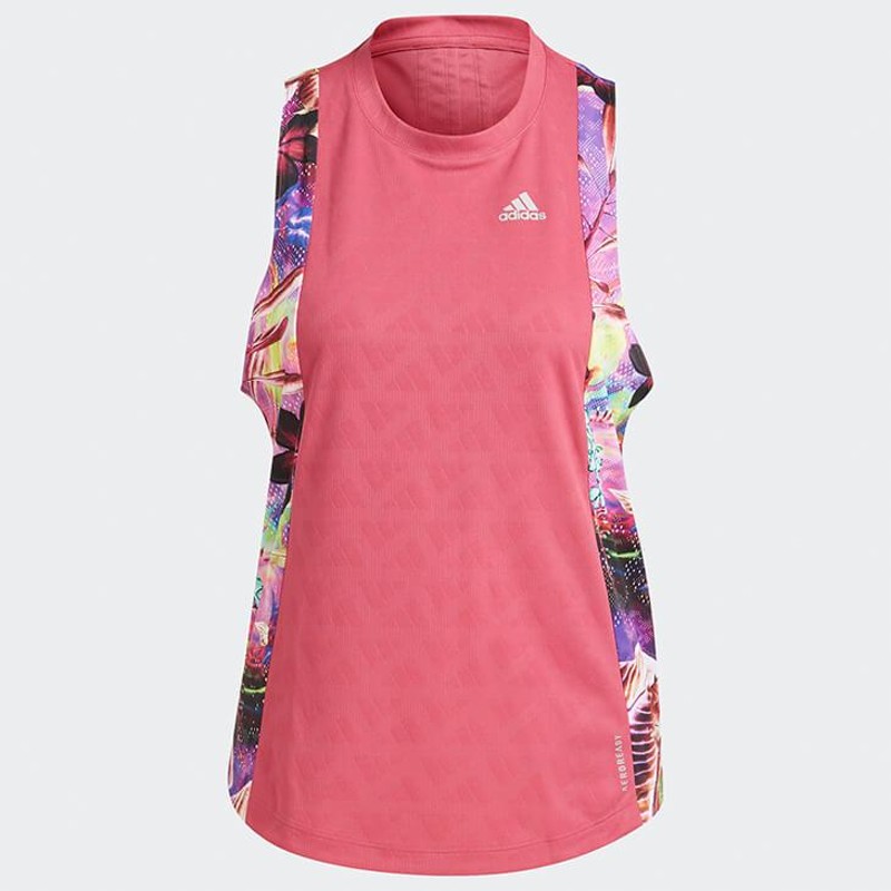 タンクトップ ランニング ノースリーブ レディース/adidas アディダス OWN THE RUN FLORAL TANK W/スポーツウェア  トレーニング 女性 ピンク /JLE38-GK6976 | LINEショッピング