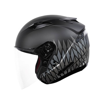 GMAX OF-77 夜曲_消光黑/銀 開放式安全帽