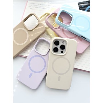 椰殼研究所｜升級強磁！Magsafe無線充電適用蘋果16Promax液態硅膠iPhone15pro簡約14防摔手機殼