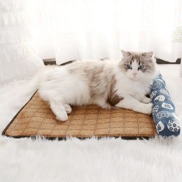 狗狗夏天降溫冰墊窩貓咪涼墊夏季涼席墊狗貓用睡墊枕頭墊子不沾毛