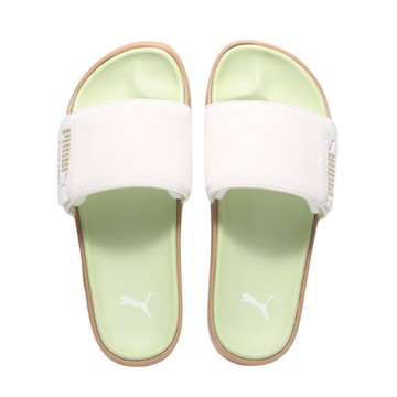 PUMA 拖鞋 LEADCAT 2.0 PALERMO 抹茶綠 麂皮 休閒拖鞋 男女 39904106