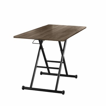 IHouse-台灣製木心板 120CM升降茶几 (書桌/餐桌/電腦桌/兒童桌/成長桌/工作桌/多功能桌/摺疊桌/折疊桌)梧桐