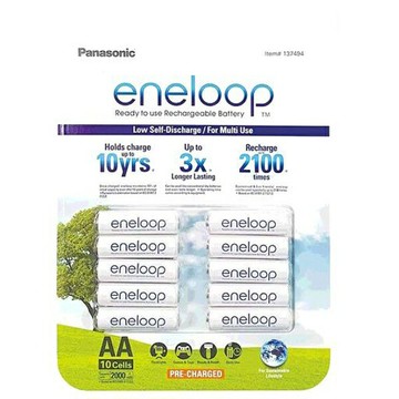 [COSCO代購5]  a促銷到7/17       Panasonic 10入三號充電電池 ENELOOP AA 10PK RECHARGEABLE SET C137494