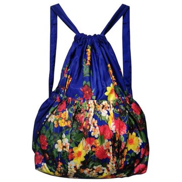 休閑包包2026新款時尚尼龍布雙肩包女百搭簡易背包抽繩束口大容量