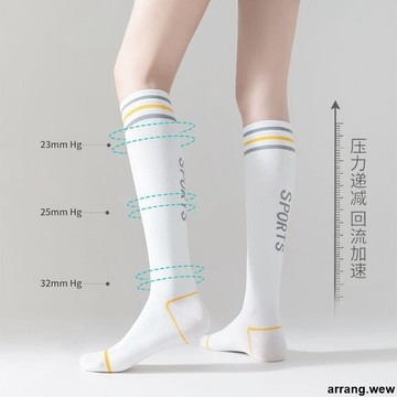 【防滑加壓】瑜伽襪 瑜珈襪 健身瑜伽襪 小腿壓力襪 女肌能壓力專用彈力襪 跑步運動襪 皮拉提斯襪 瑜珈襪止滑 運動襪子