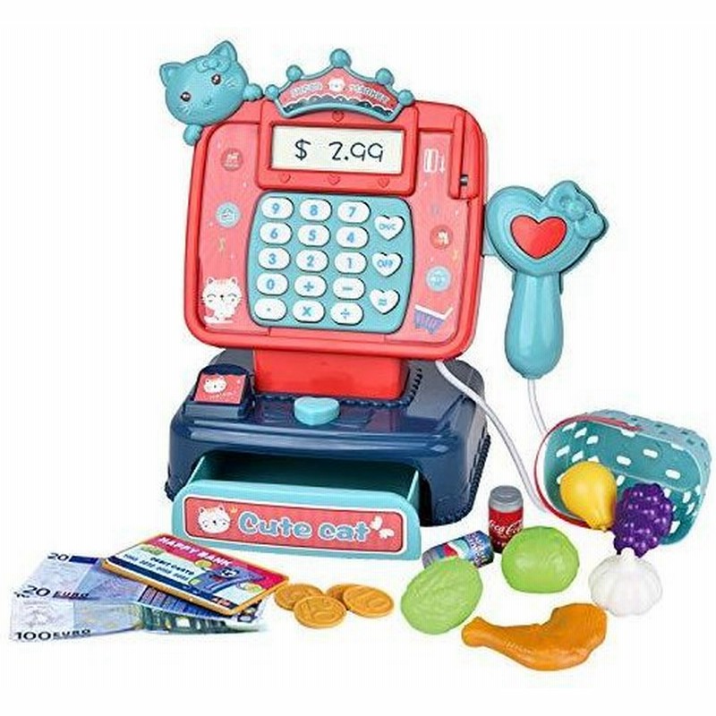 Sotodik レジスターおもちゃ おままごとセット 21点 お買い物 レジスター お店屋さんごっこ お会計 女の子 教育玩具 可愛い レッド 子供 通販 Lineポイント最大0 5 Get Lineショッピング