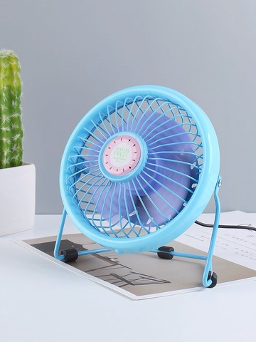 4寸鐵藝水果風扇usb風扇迷你小電風扇家用辦公室宿舍床上靜音臺式