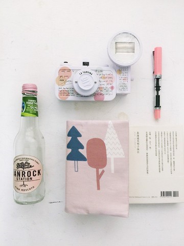 hairmo粉霧森林手工書衣/書套(筆記本/日記/手帳)