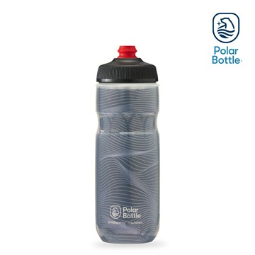 Polar Bottle 20oz 雙層保冷噴射水壺 Jersey Knit 深灰 / 公路車 自行車  腳踏車 保冷水壺