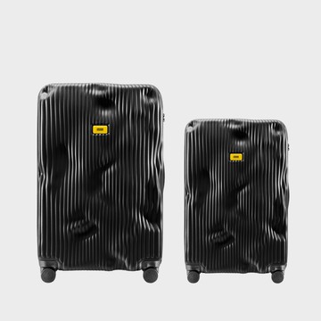【Crash Baggage】STRIPE 條紋撞擊行李箱 霧黑(登機箱+26吋)