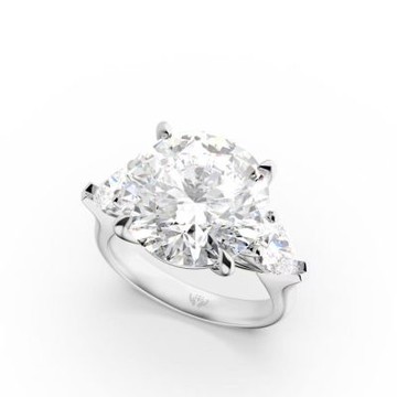 鉅曜 18K IGI 10克拉 圓舞曲三重奏圓鑽戒 培育鑽石 鑽石 戒指