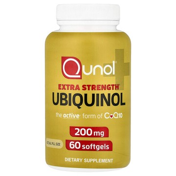 Qunol, 特強型泛醇，200 毫克，60 粒軟膠囊