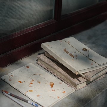 手工樹皮纖維筆記本 手帳_公平貿易