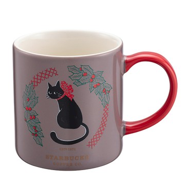 星巴克黑貓祝福溫變馬克杯