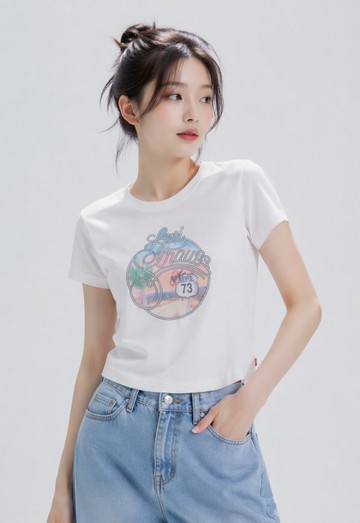 VINTAGE復古印花短Tee 人氣新品